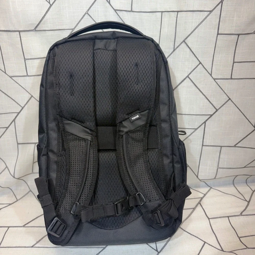 Thule Accent Backpack 23L Black Laptop Tablet SafeZone Plante Moran Logo NEW
